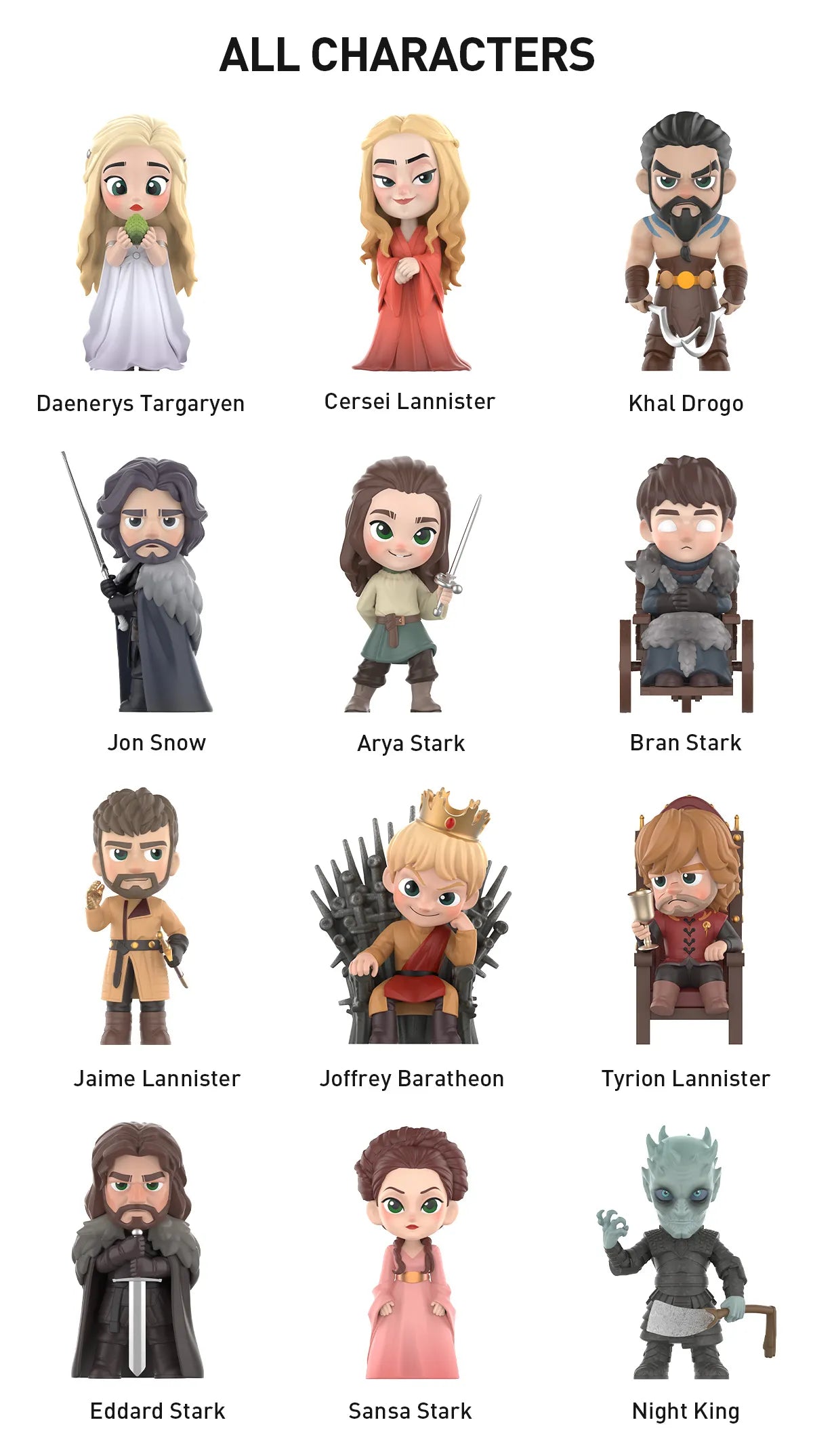Game Of Thrones Blind Box Series by POP MART