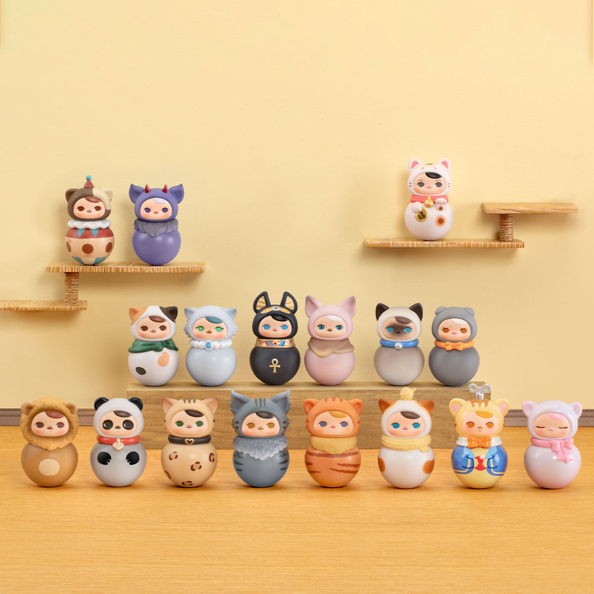 PUCKY Roly-Poly Kitty Series Figures by POP MART