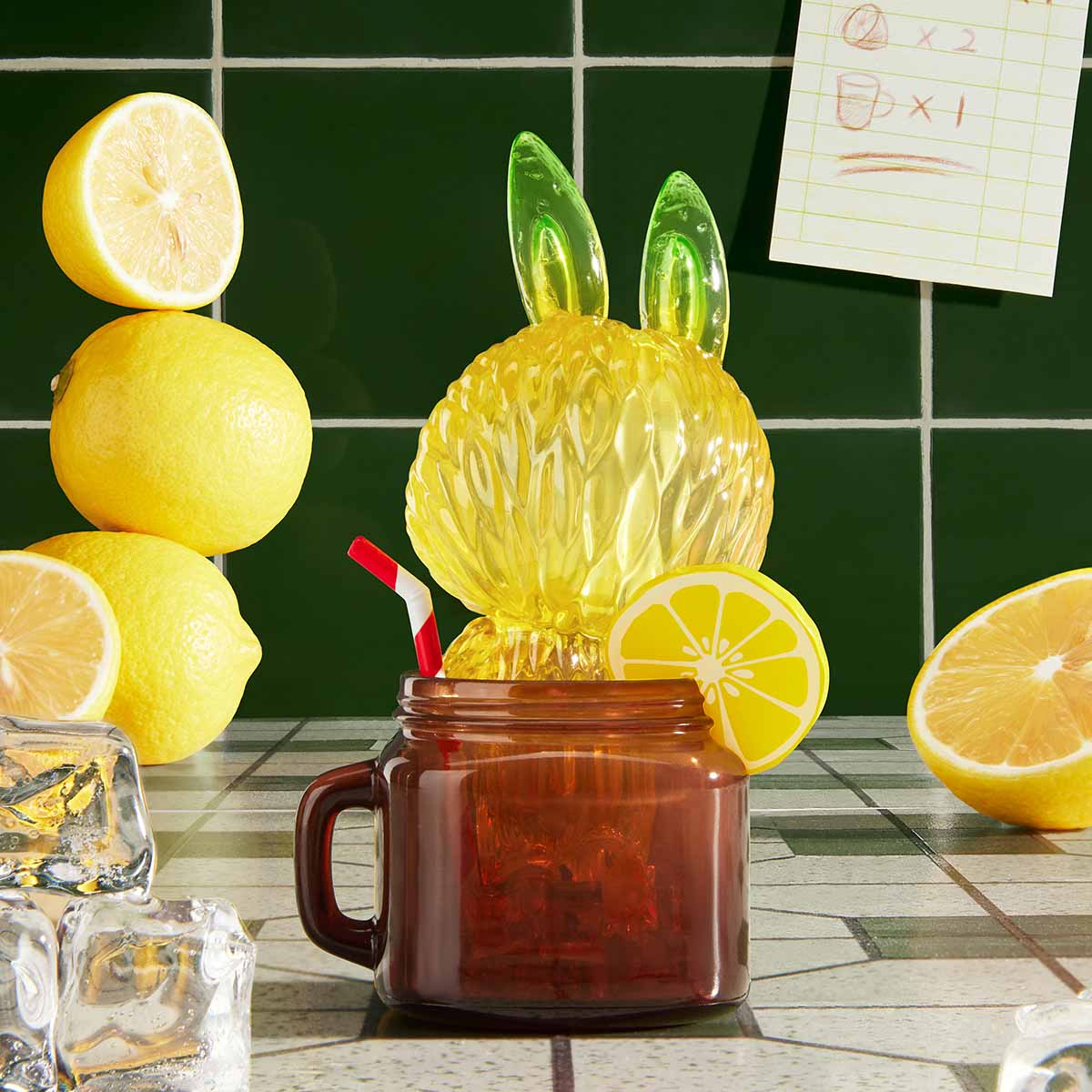 Labubu Lemon Tea Figure by POP MART