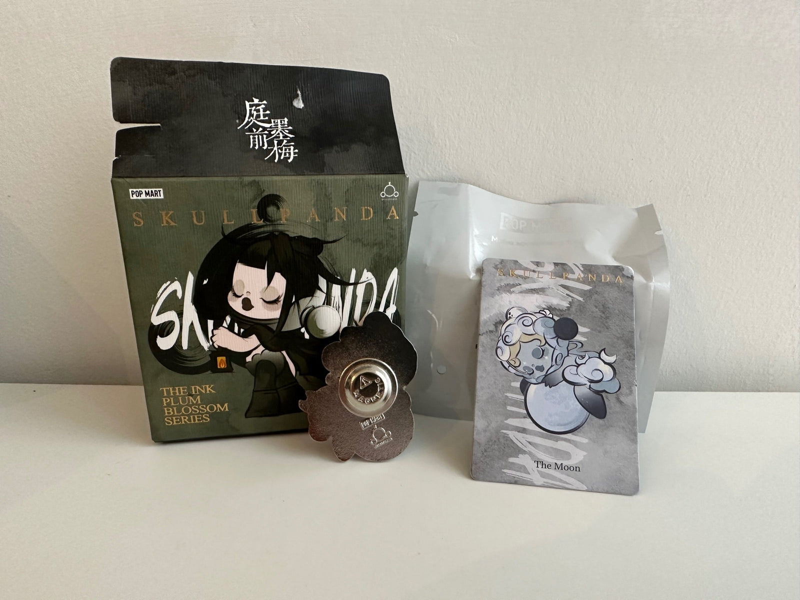 The Moon - SKULLPANDA The Ink Plum Blossom Series-Badge by POP MART - 2