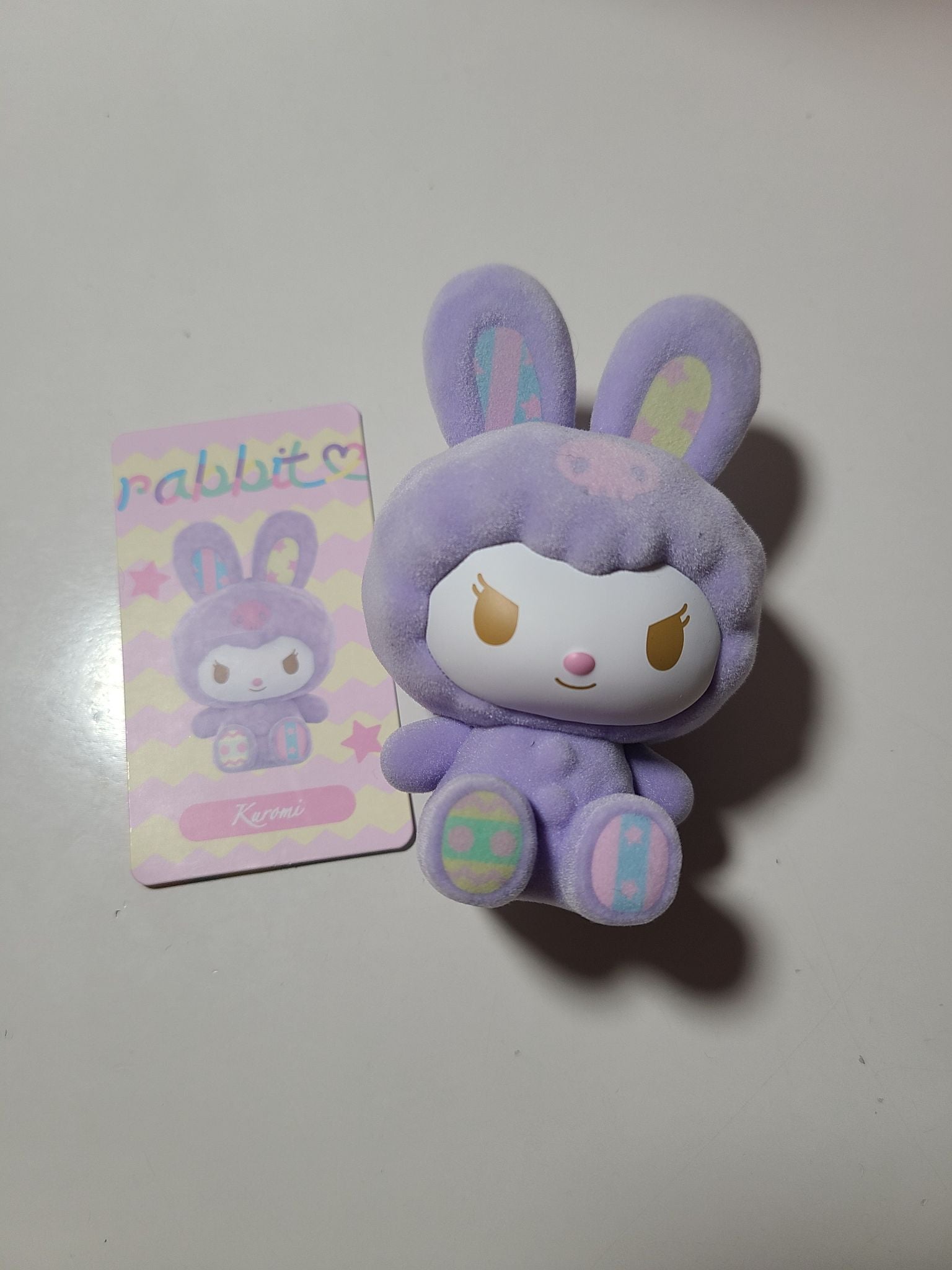 Kuromi - Sanrio Characters Fluffy Rabbit by Sanrio x Miniso - 1
