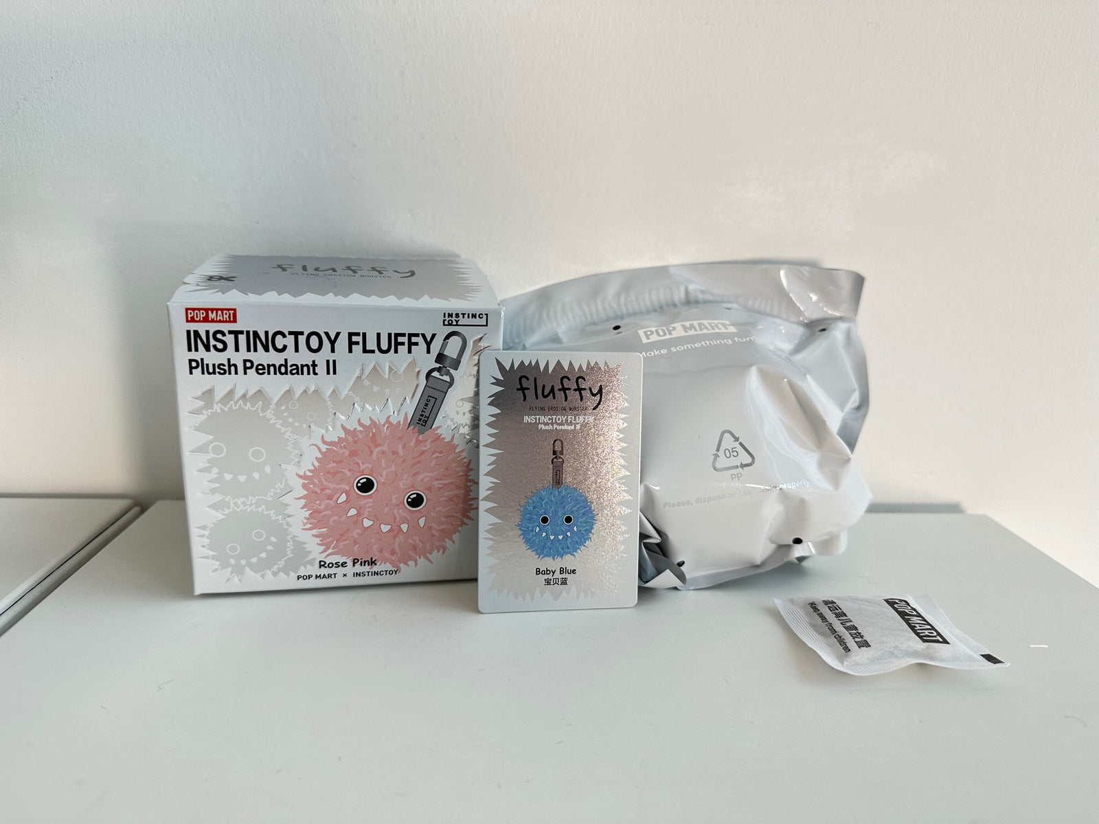 Baby Blue - INSTINCTOY FLUFFY Plush Pendant II by POP MART - 1