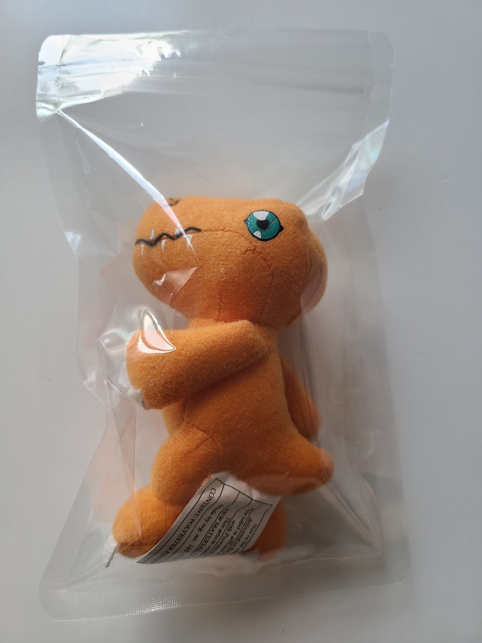 Agumon 4.5" Plush - Digimon Digital Monsters McDonalds Happy Meal Toy 2001 - 2
