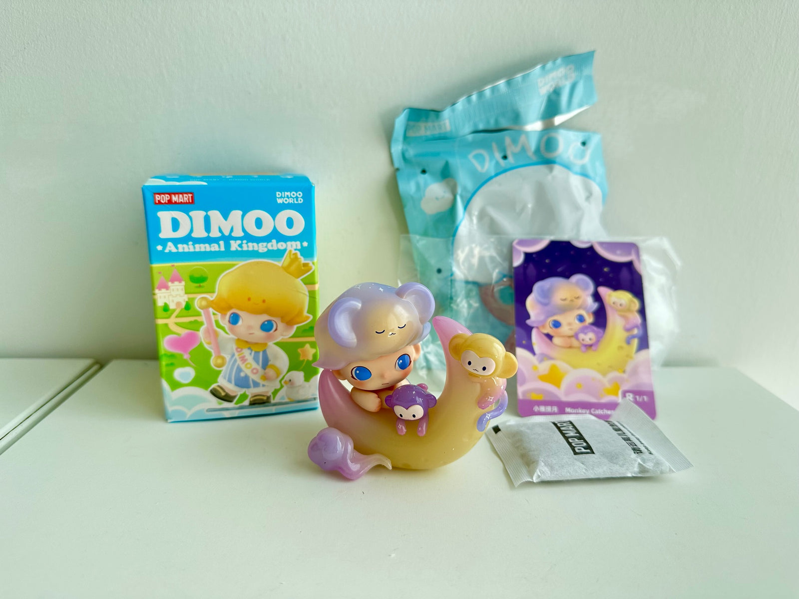 Monkey Catches The Moon (Secret /Chaser)- DIMOO Animal Kingdom Series Figures by POP MART - 2