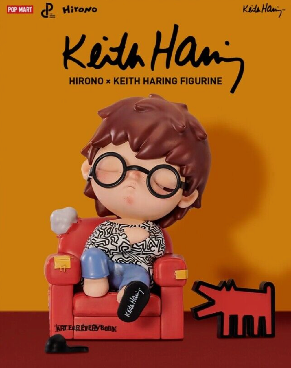 Hirono x Keith Haring Figurine by POP MART - 4