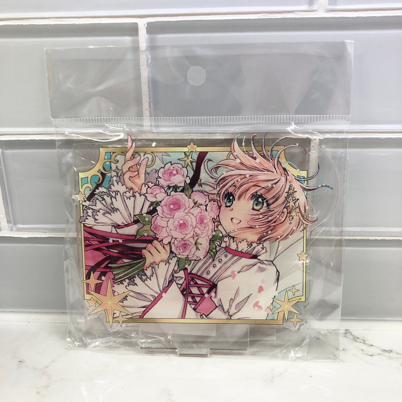 Style A (Bouquet of Flowers) - Cardcaptor Sakura Clear Card Acrylic Stand - Movic - 2