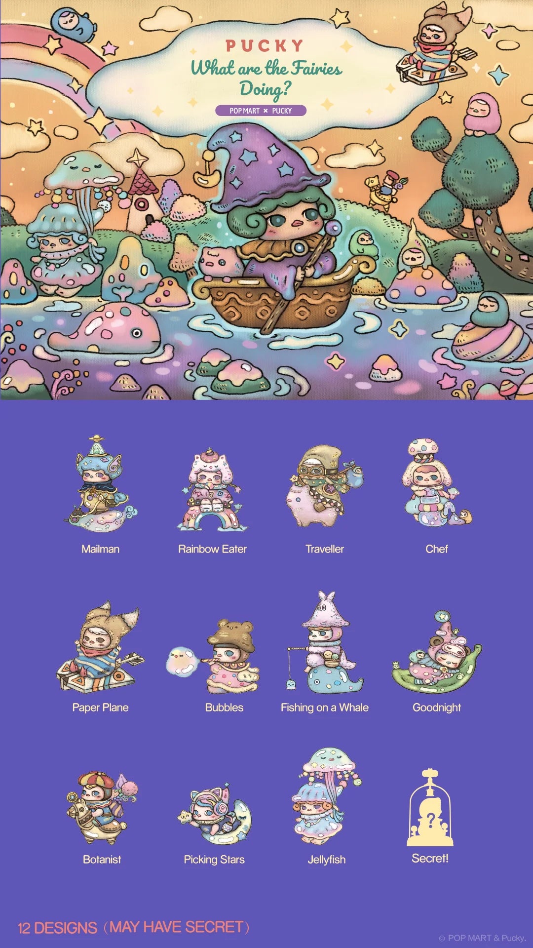 Pucky - What are the Fairies Doing? - Pop Mart - single blind box - 2