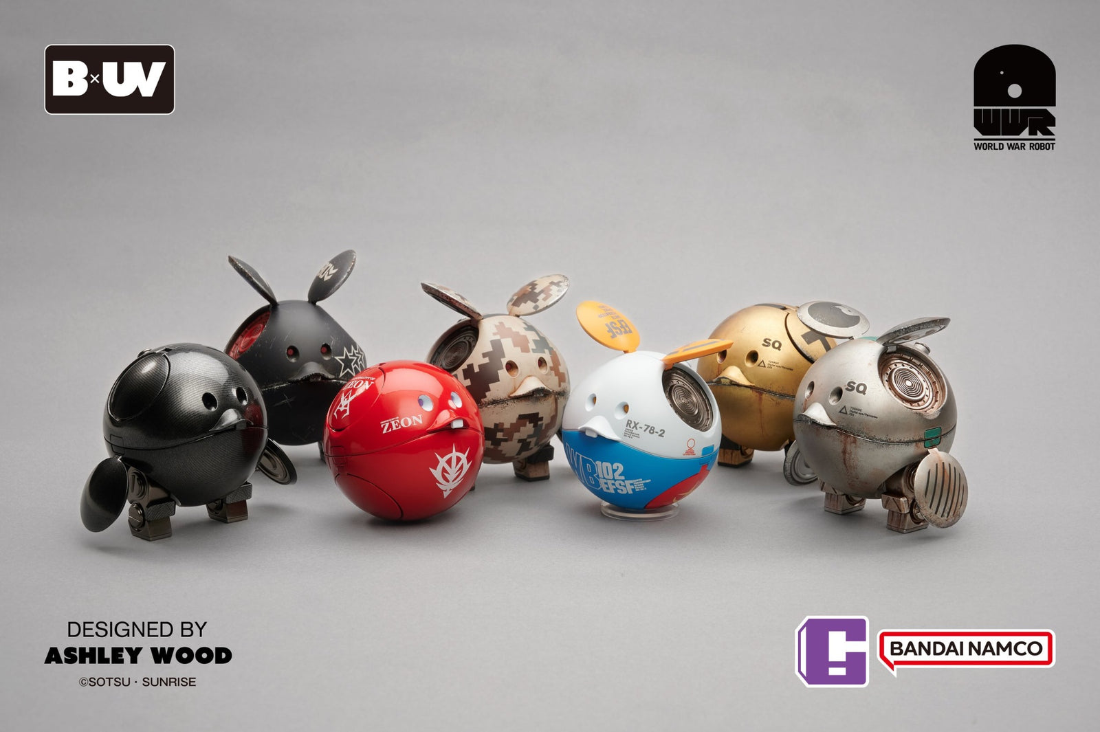 Gundam Haro x Square2 designed by Ashley Wood - 3