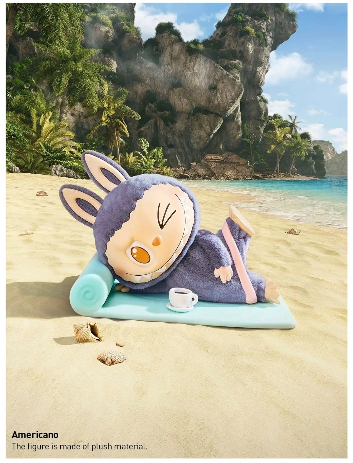 Americano - Lazy Yoga Series Figures THE MONSTERS Labubu by POP MART - 2