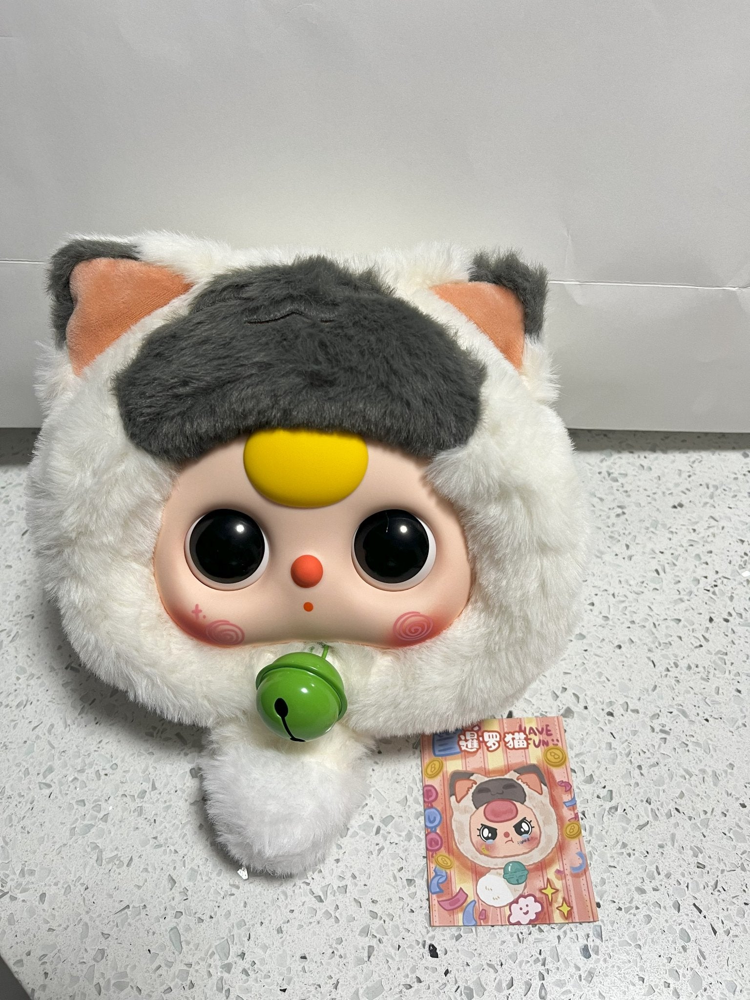 Siamese Cat (360 moving eyes) - Baby Three Lucky Cat Zipper Bag Series - 2