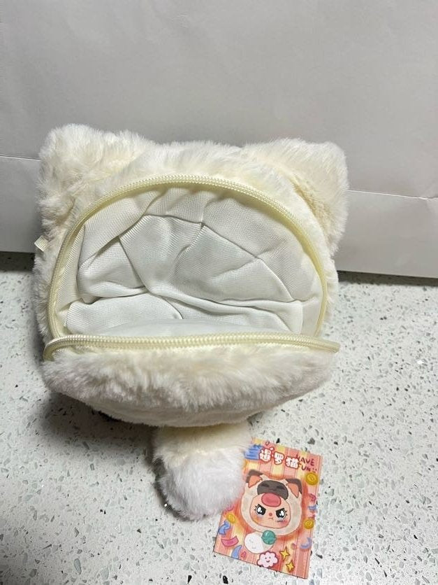 Siamese Cat (360 moving eyes) - Baby Three Lucky Cat Zipper Bag Series - 4