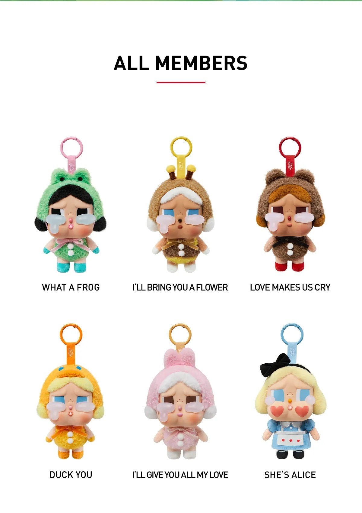 I'll Give You All My Love - CRYBABY Crying Again Series Vinyl Face Plush by POP MART - 2