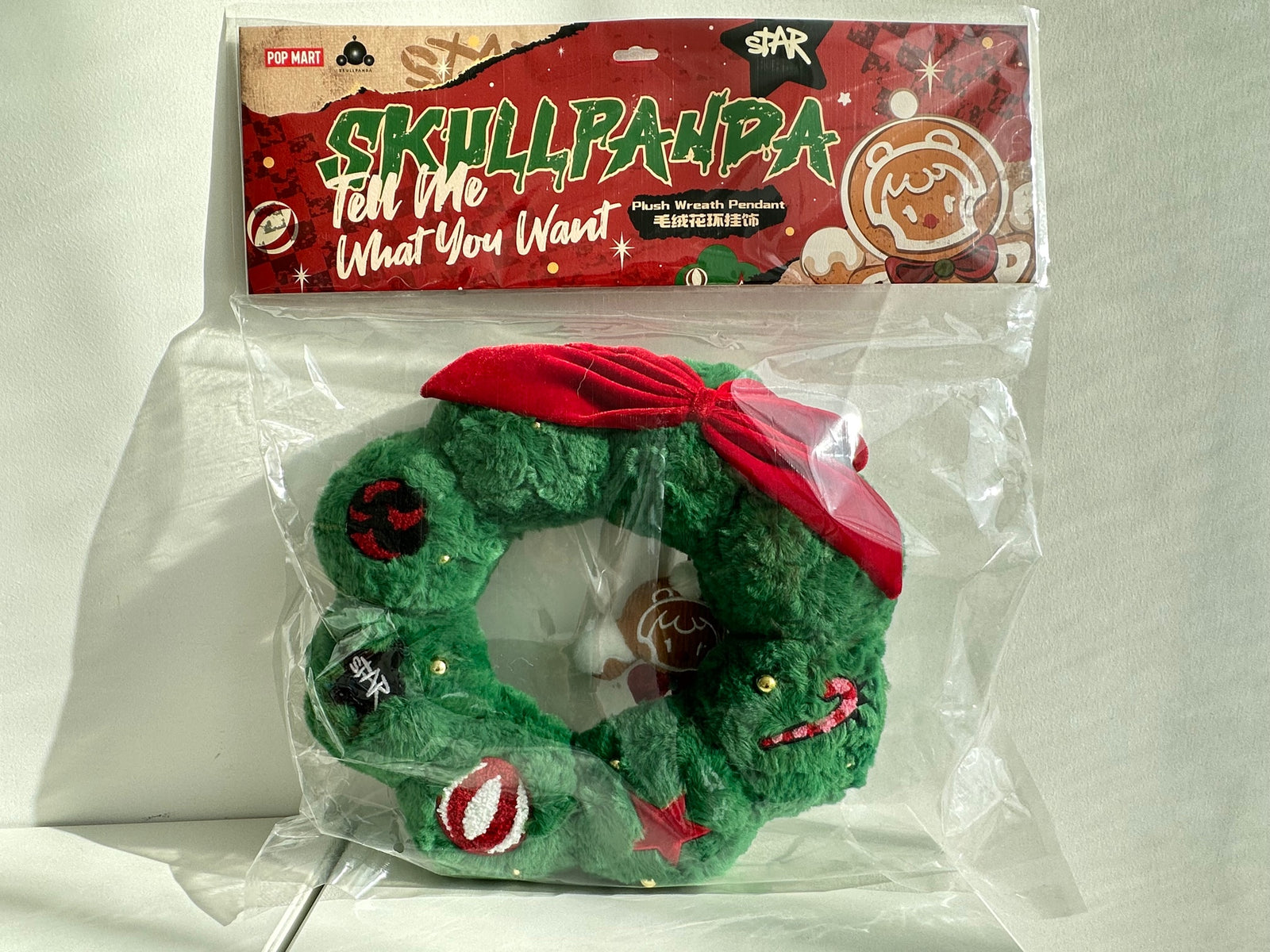 SKULLPANDA Tell Me What You Want Series Plush Wreath Pendant by POP MART - 2