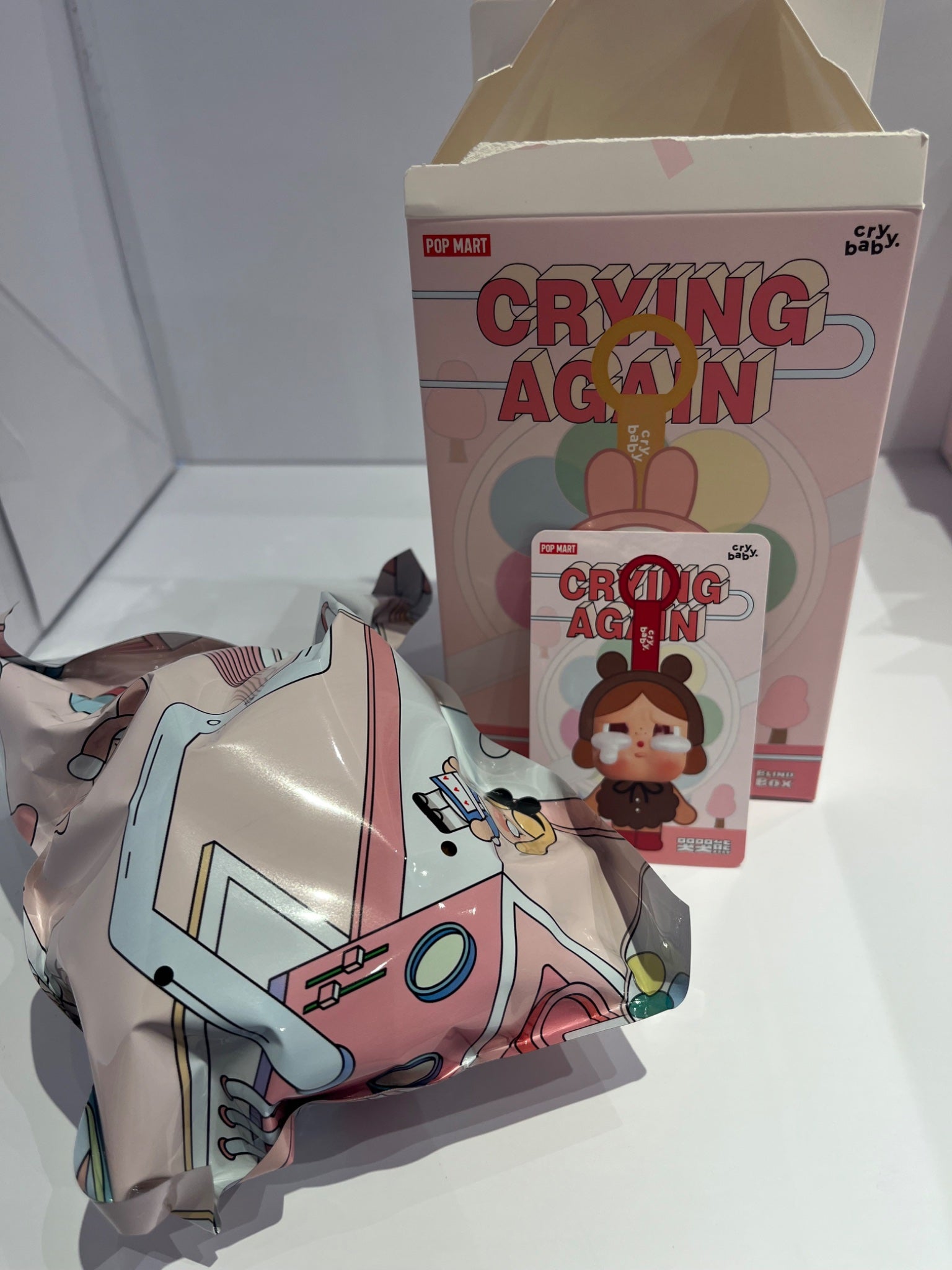 Love Makes Us Cry- CRYBABY Crying Again Series-Vinyl Face Plush by POP MART - 2