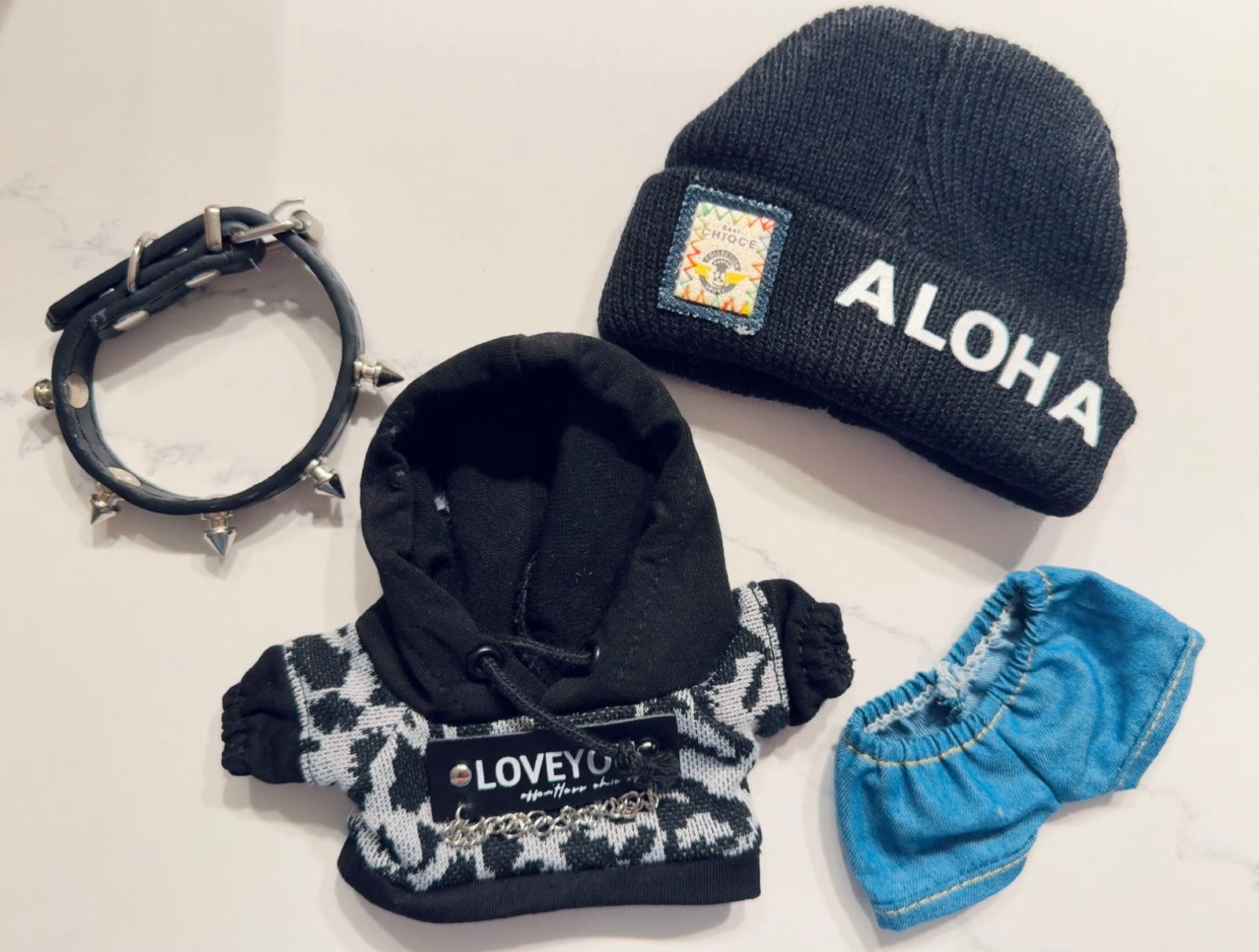 Black Leapord Print Outfit - Labubu Clothes - 2