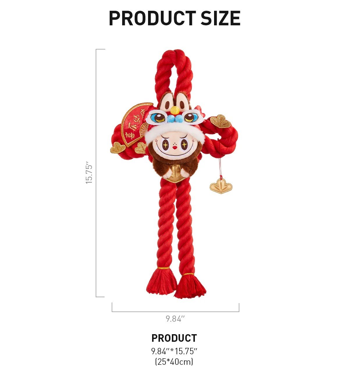 Wealthy Snake's New Year Celebration Series-LABUBU Plush Door Decoration by POPMART - 7