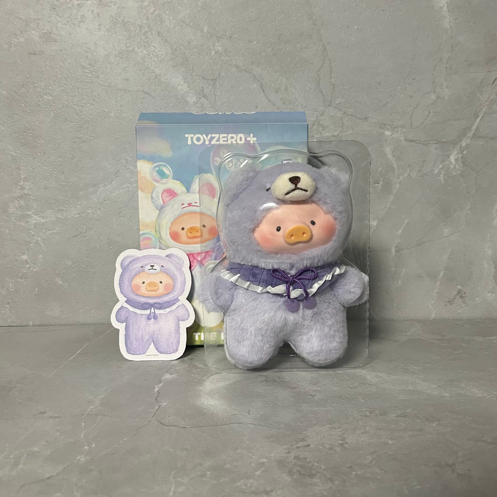 Romantic Teddy - LuLu the Piggy – Joyful Time Series PVC Plush Keychain - 1