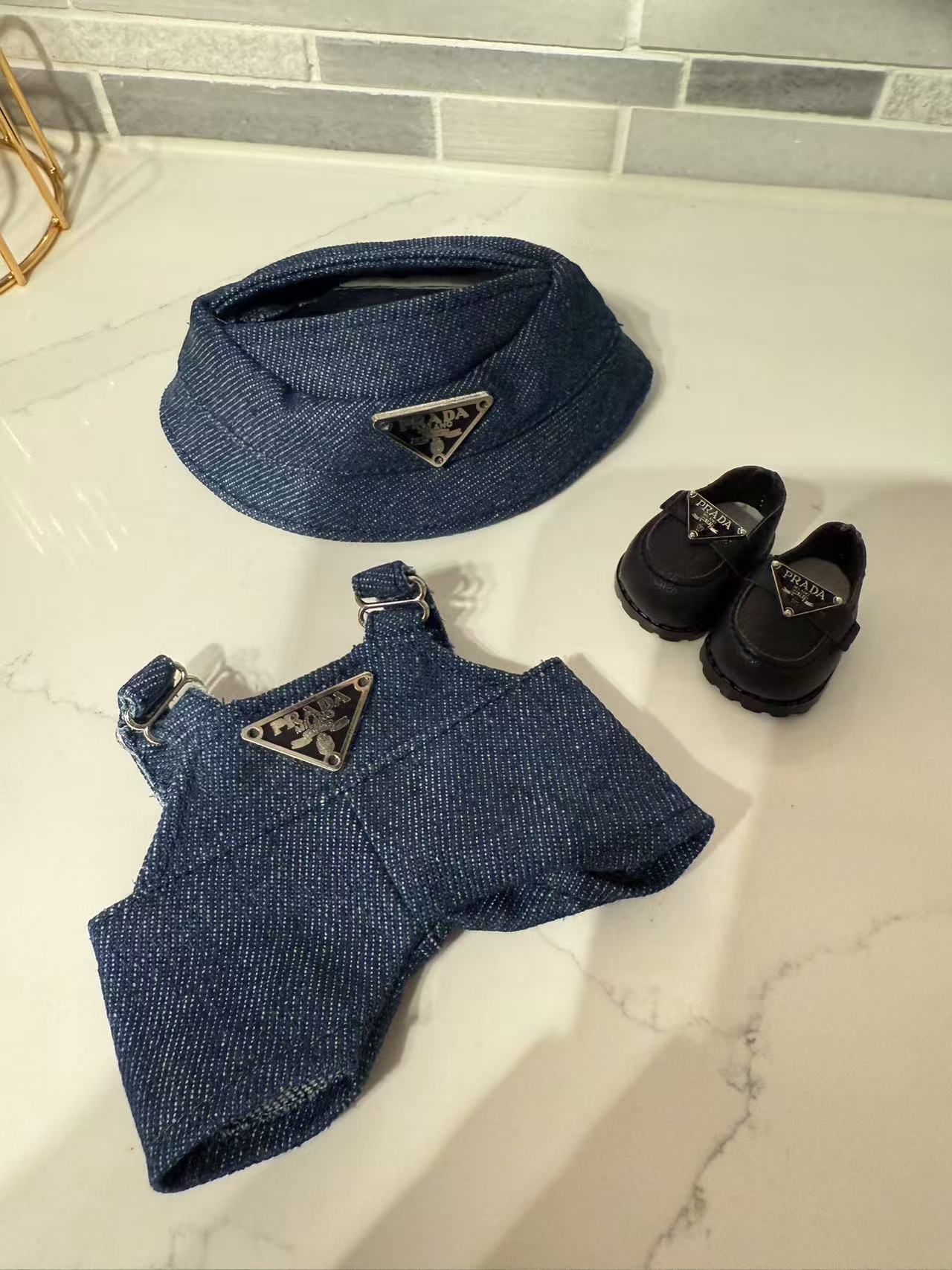 PD Jean Suspender Outfit - Labubu Clothes for Exciting Macaron - 2