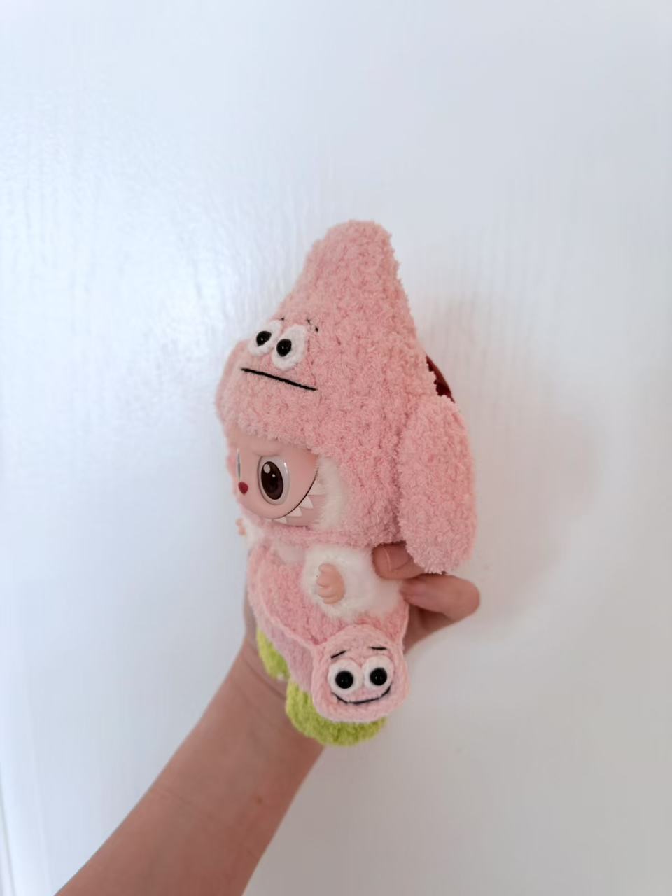 Crochet Patrick Star - Labubu Clothes For Exciting Macaron