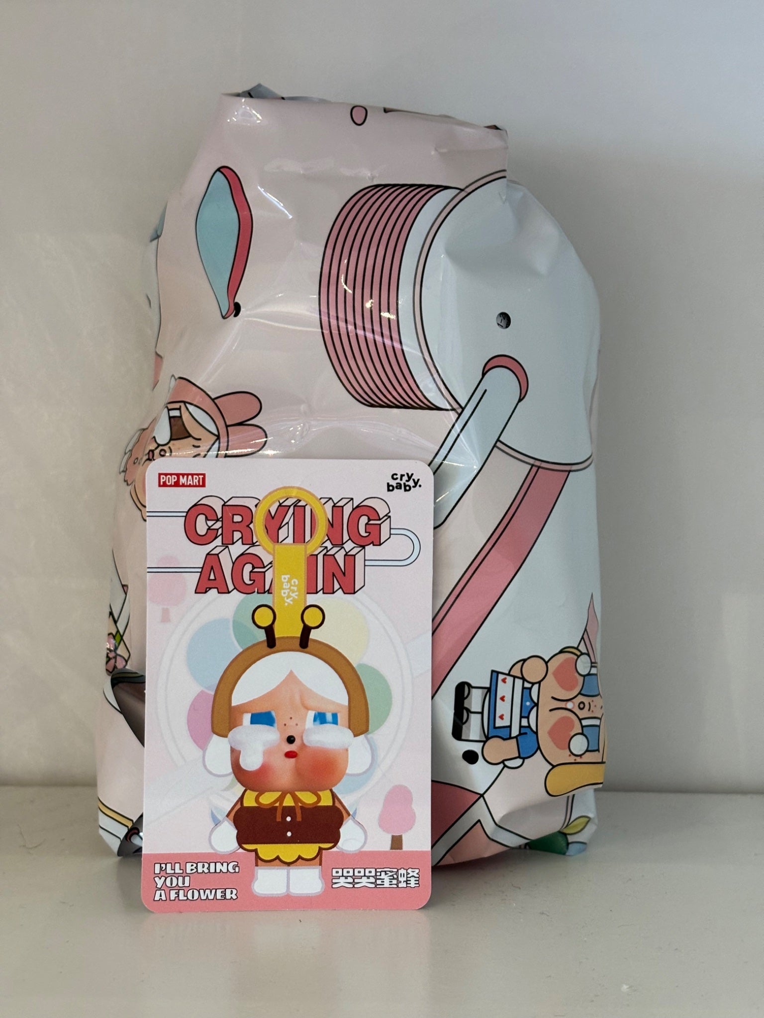 I’ll Bring You a Flower - POPMART Crybaby Crying Again Plush Vinyl Pendant - 2