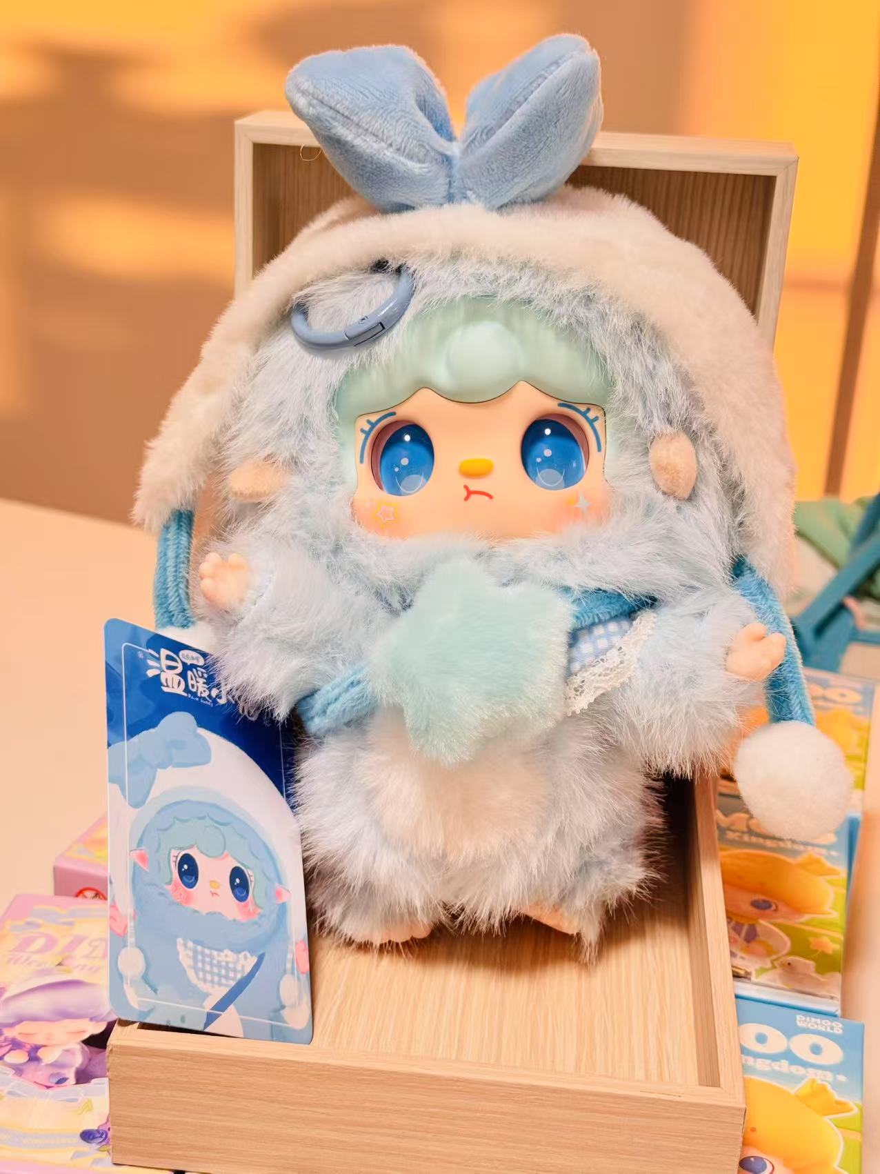 Ice Bunny - Yooki Warm Bunny Rabbit Keycharm Plush - Yalli Studio