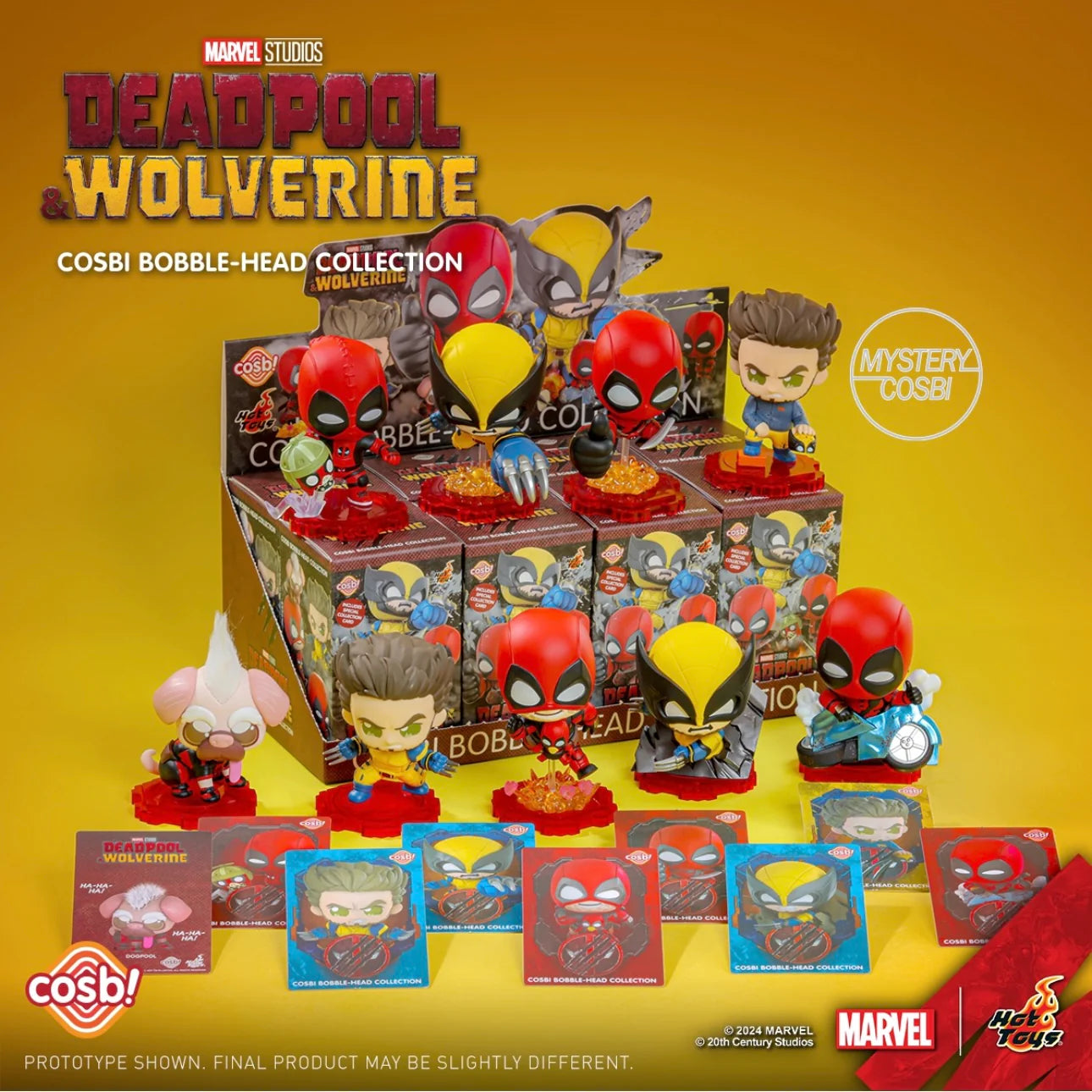 Marvel Deadpool and Wolverine - single blind box By Cosbi Hot Toys