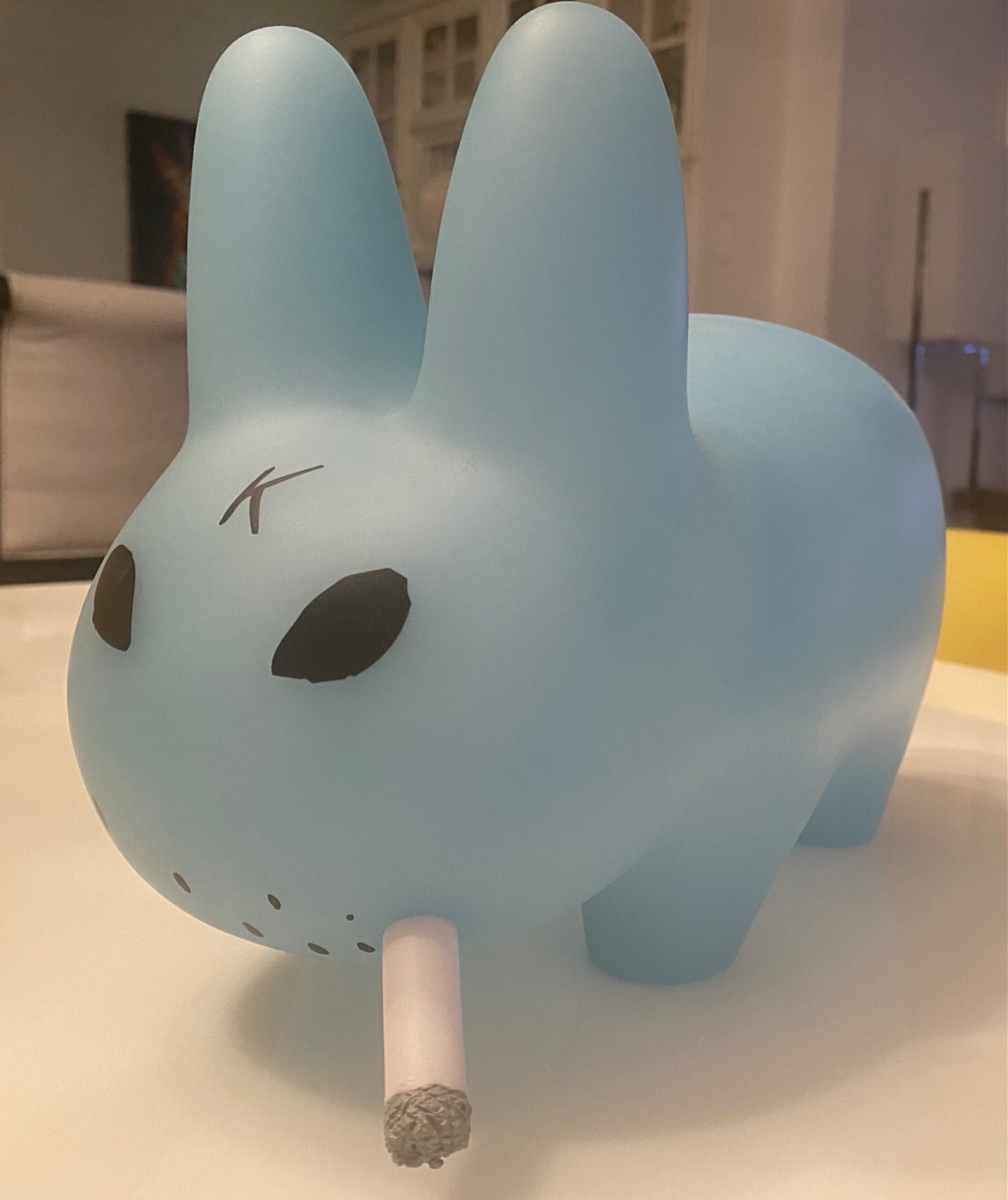 10” Smorkin’ Labbit Series-Clear Powder Blue - Kidrobot x Frank Kozik