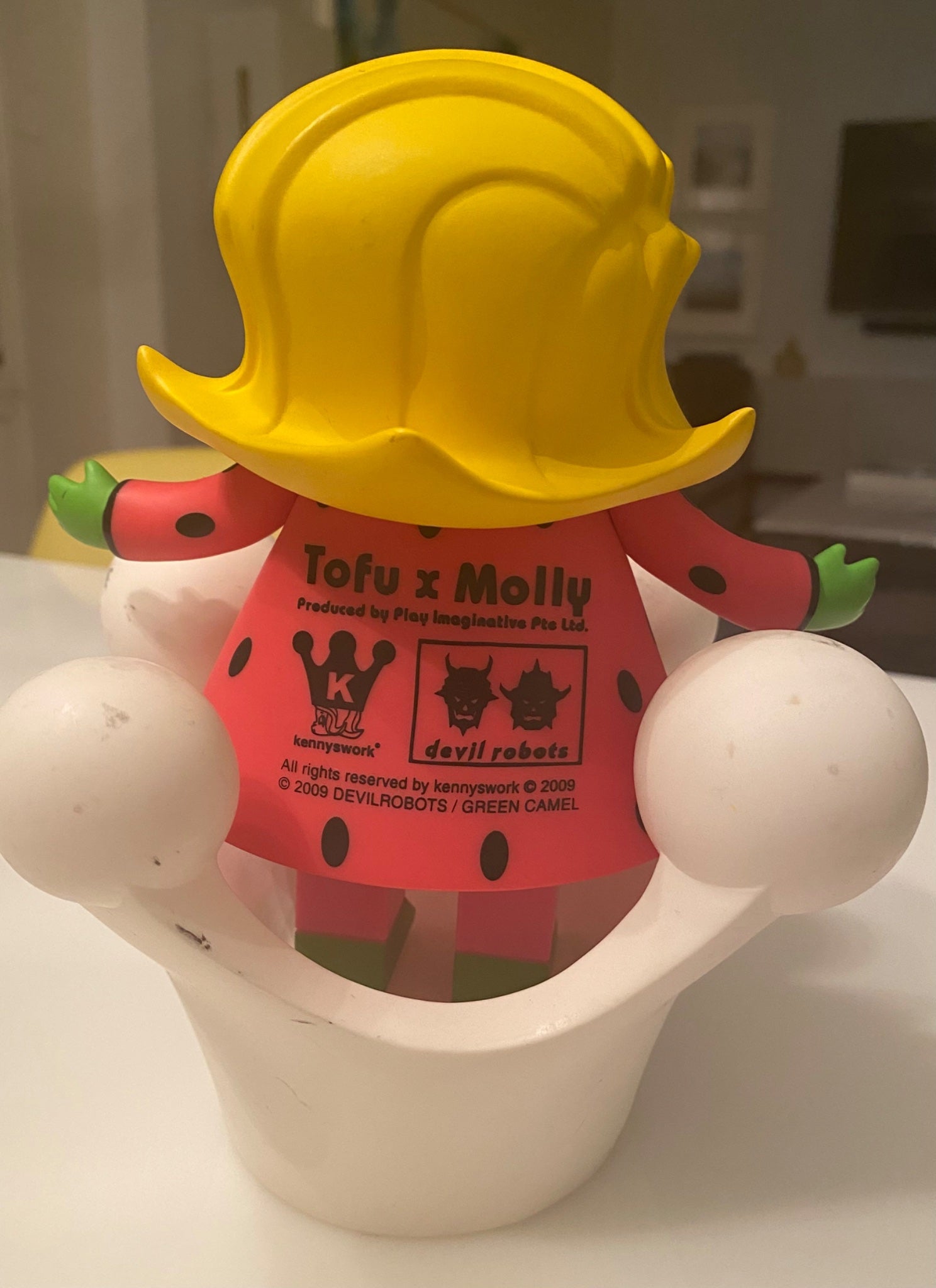 Tofu X Molly 10” Watermelon - Kennyswork 2009 - Devilrobots Kenny Wong