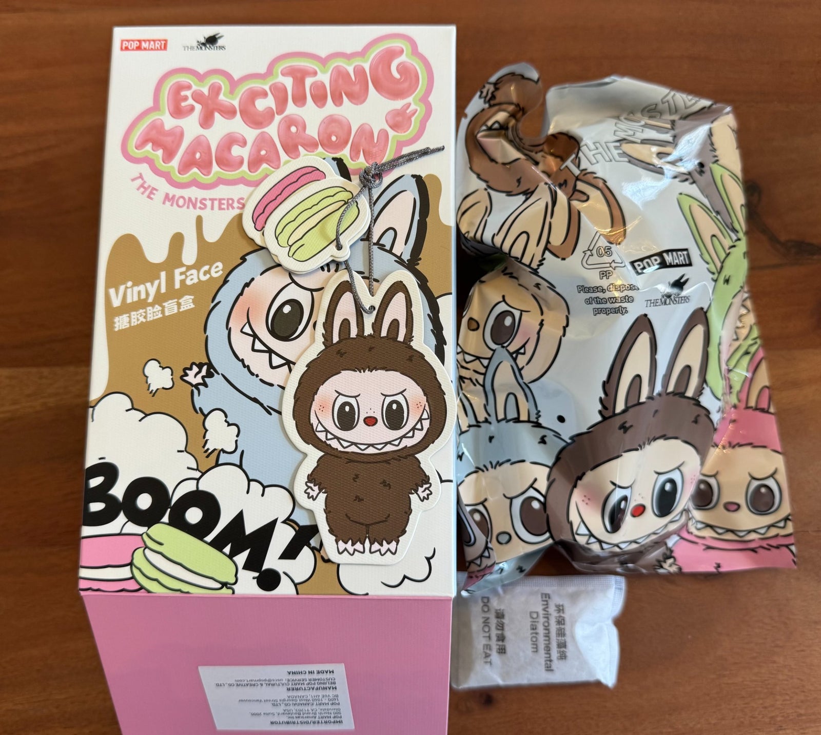 Chestnut Cocoa (Secret) - Labubu The MONSTERS Exciting Macaron Vinyl Face by POP MART