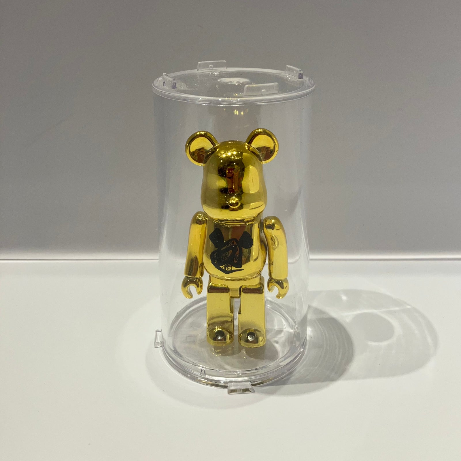 Cylinder Clear Display Case for 100% Bearbrick