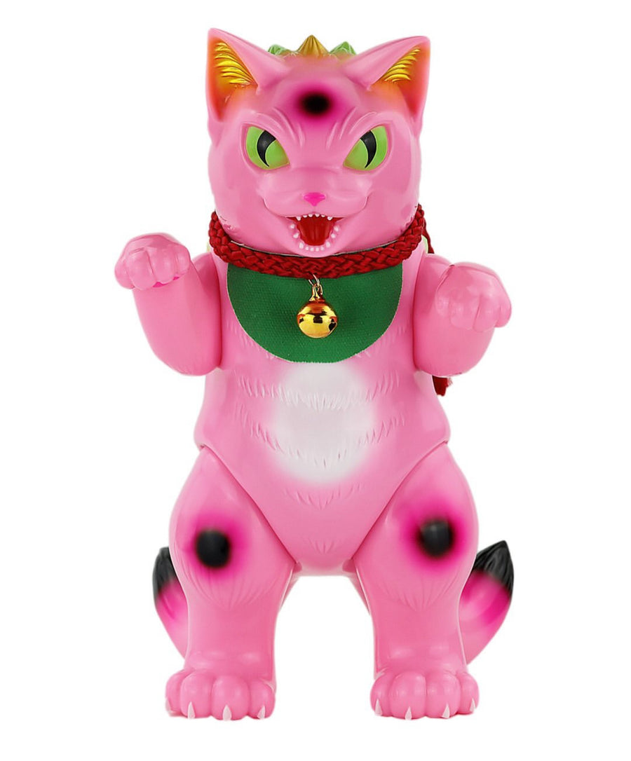 Daioh Negora Sakura Lucky Cat Sofubi Art Toy by Konatsuya