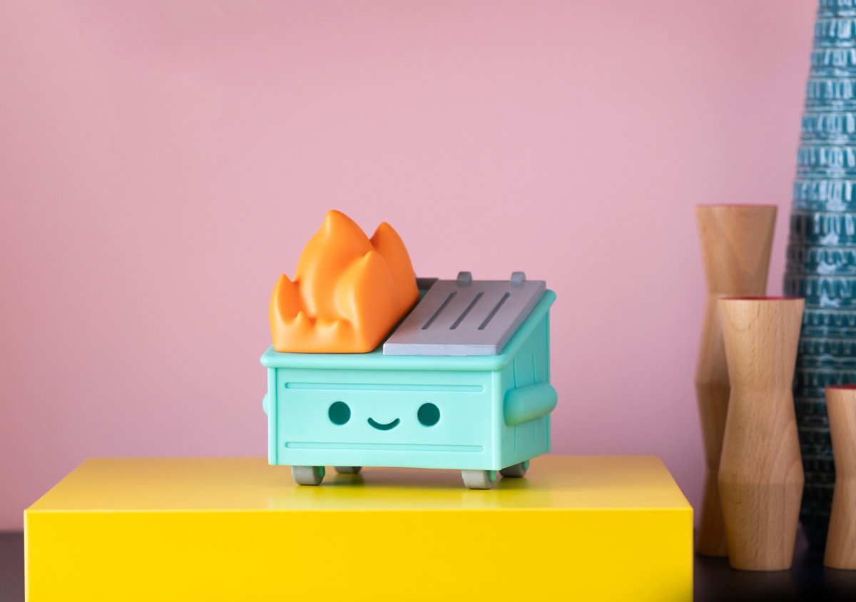 Dumpster Fire Night Light (*NO Light Flickering*) by 100% Soft