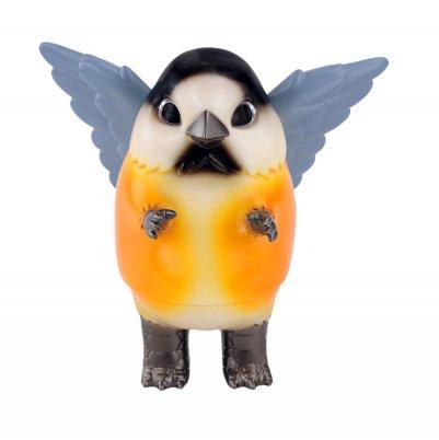 Pigora Yamagara Varied Tit Sofubi Art Toy by Konatsuya