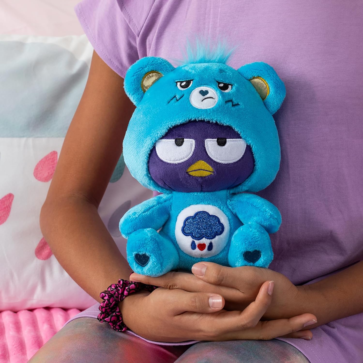 Grumpy Bear Bad Badtz Maru - Hello Kitty and Friends x Care Bears 8-inch Plush Toy