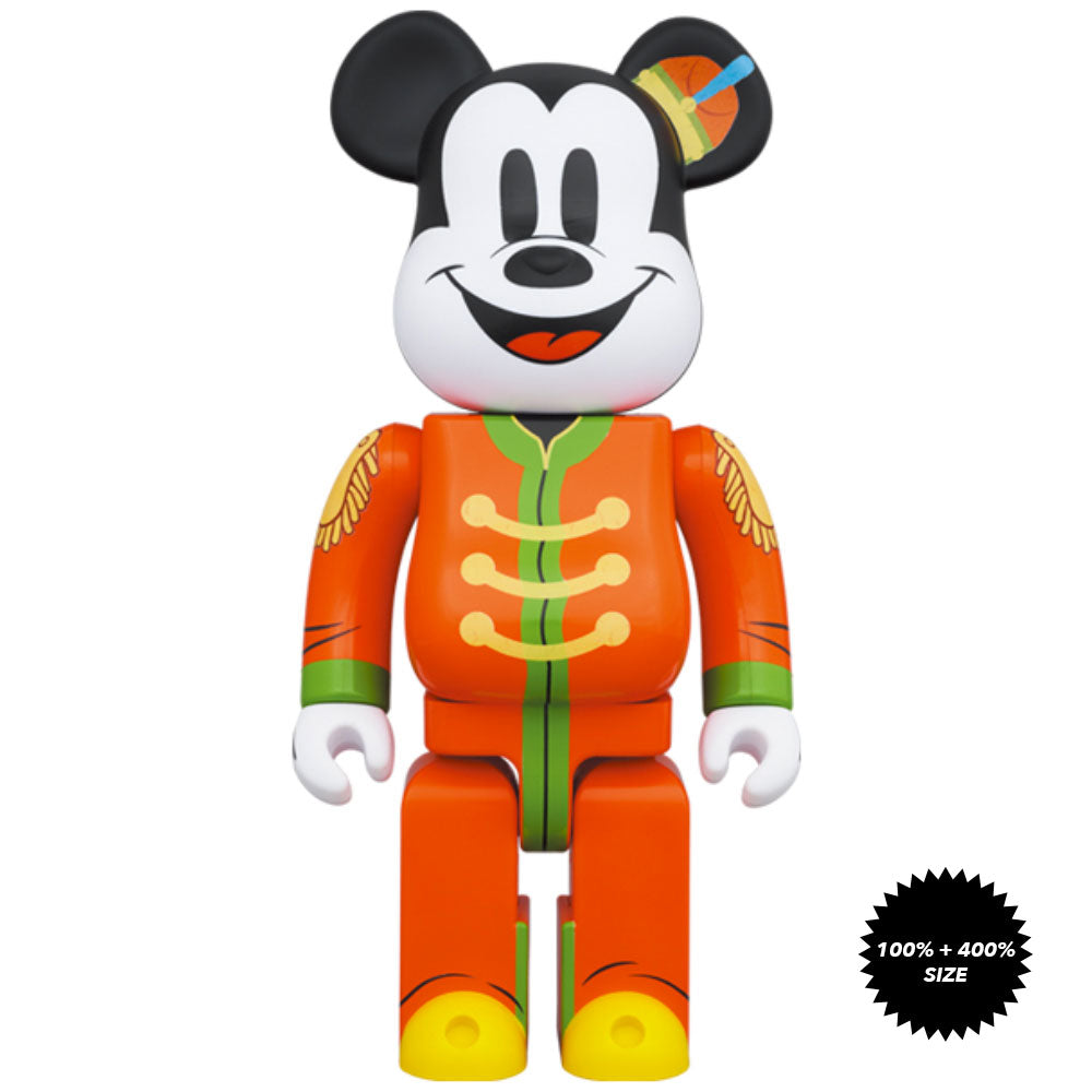 Mickey Mouse "The Band Concert" 100% + 400% Bearbrick Set by Medicom Toy
