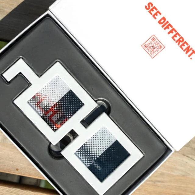 Nounish Noggles (White) Art Toy Figure by Bigshot