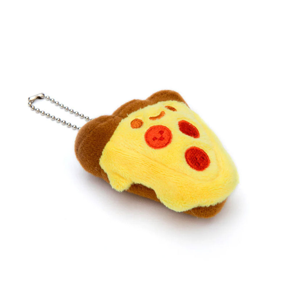 Pizza Plush Charm Keychain by 100% Soft