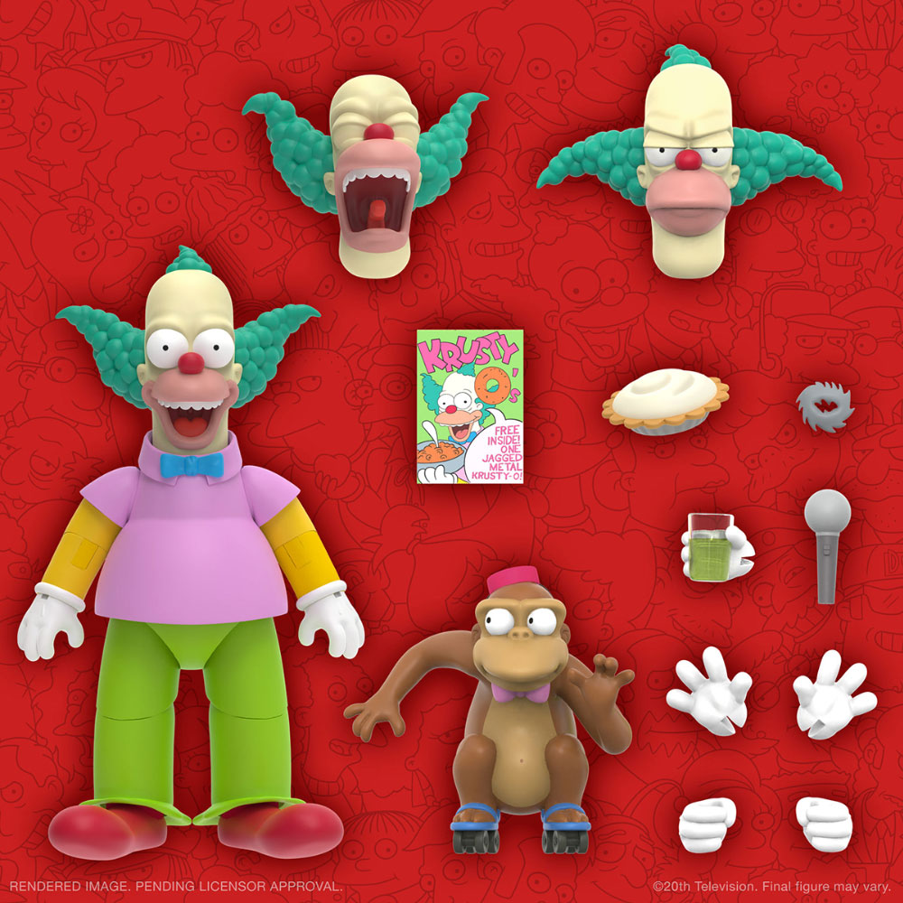 The Simpsons Ultimates Wave 2 Krusty The Clown Action Figure by Super7