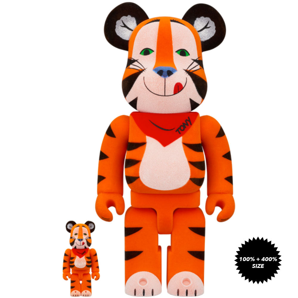 Tony the Tiger Vintage (Flocky Ver.) 100% + 400% Bearbrick by Medicom Toy