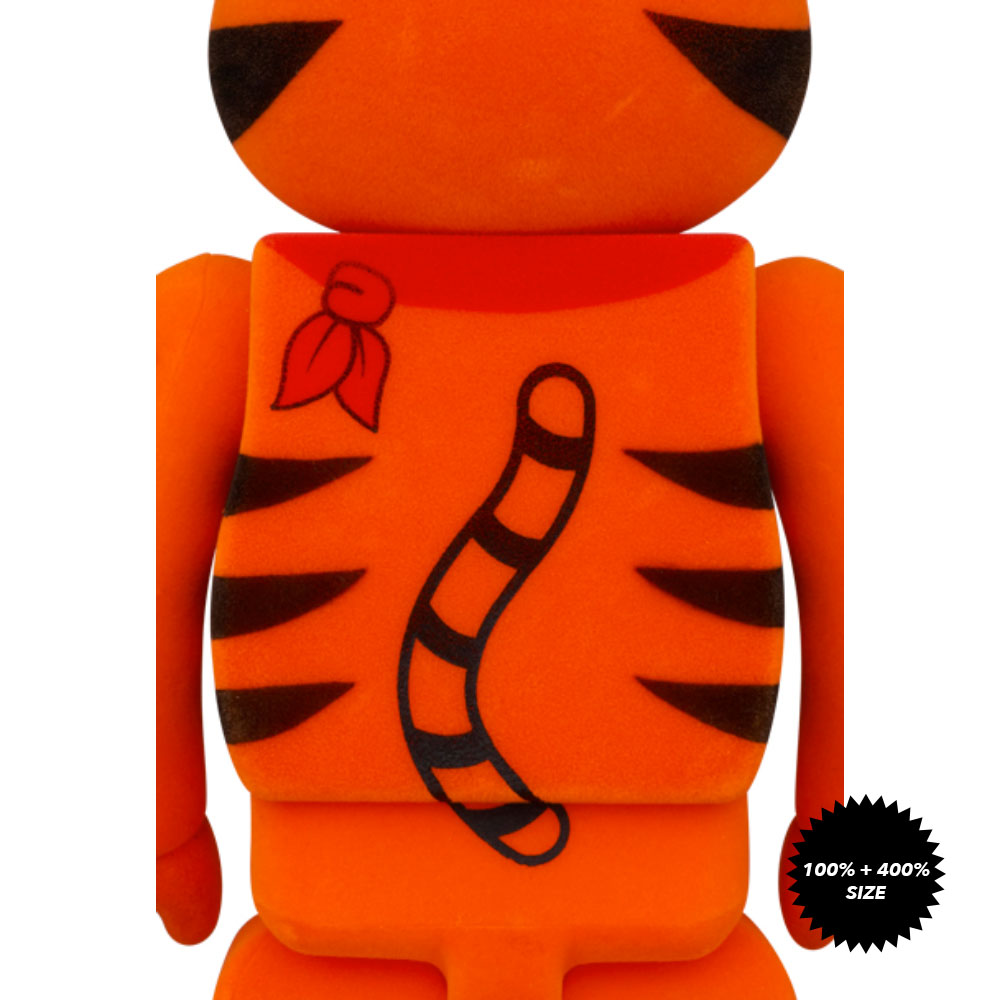 Tony the Tiger Vintage (Flocky Ver.) 100% + 400% Bearbrick by Medicom Toy