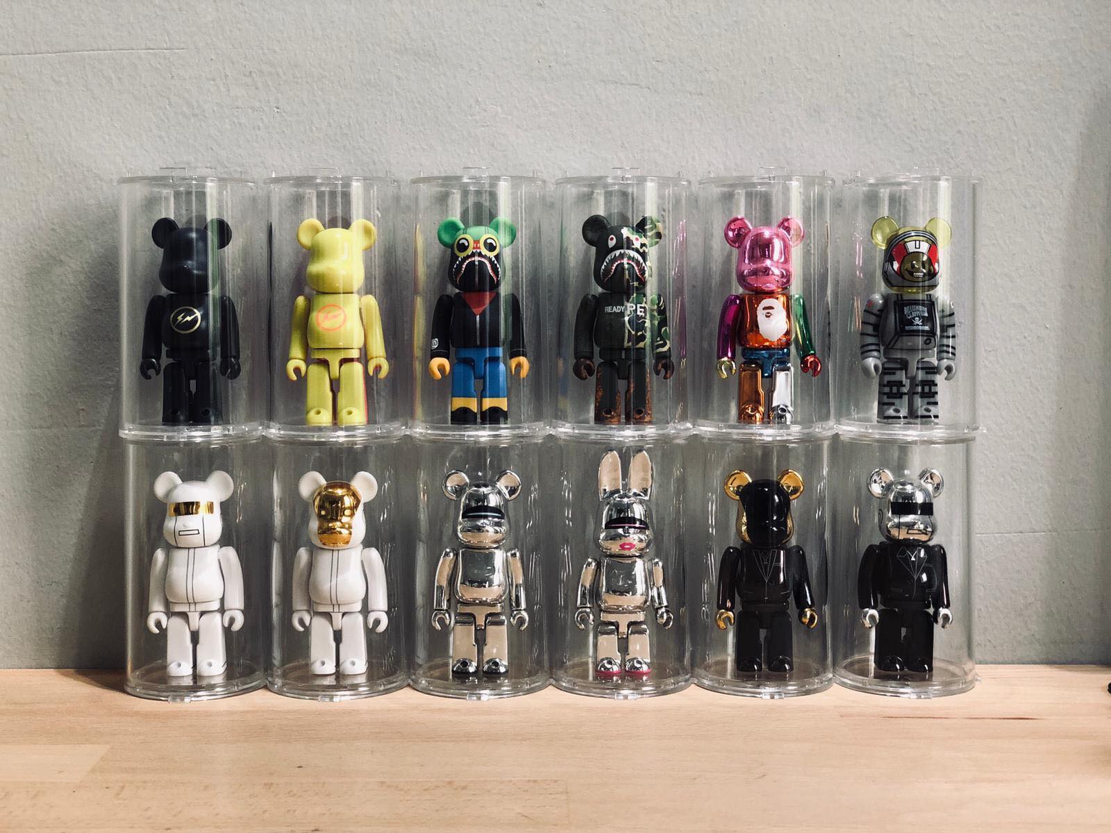 Clear Round Display Case for Bearbrick 100%