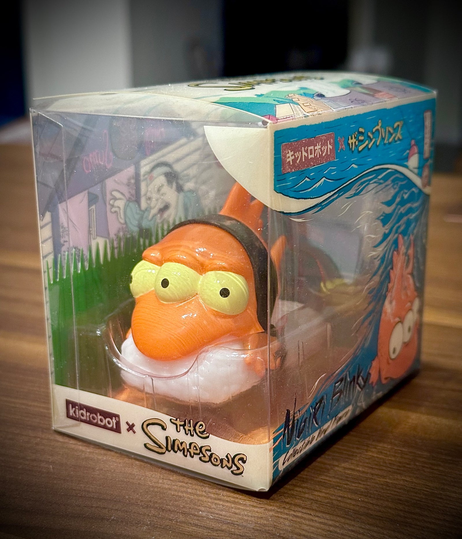 New Simpsons Blinky 3 eye fish (Orange) 3” vinyl figure Kidrobot - 2