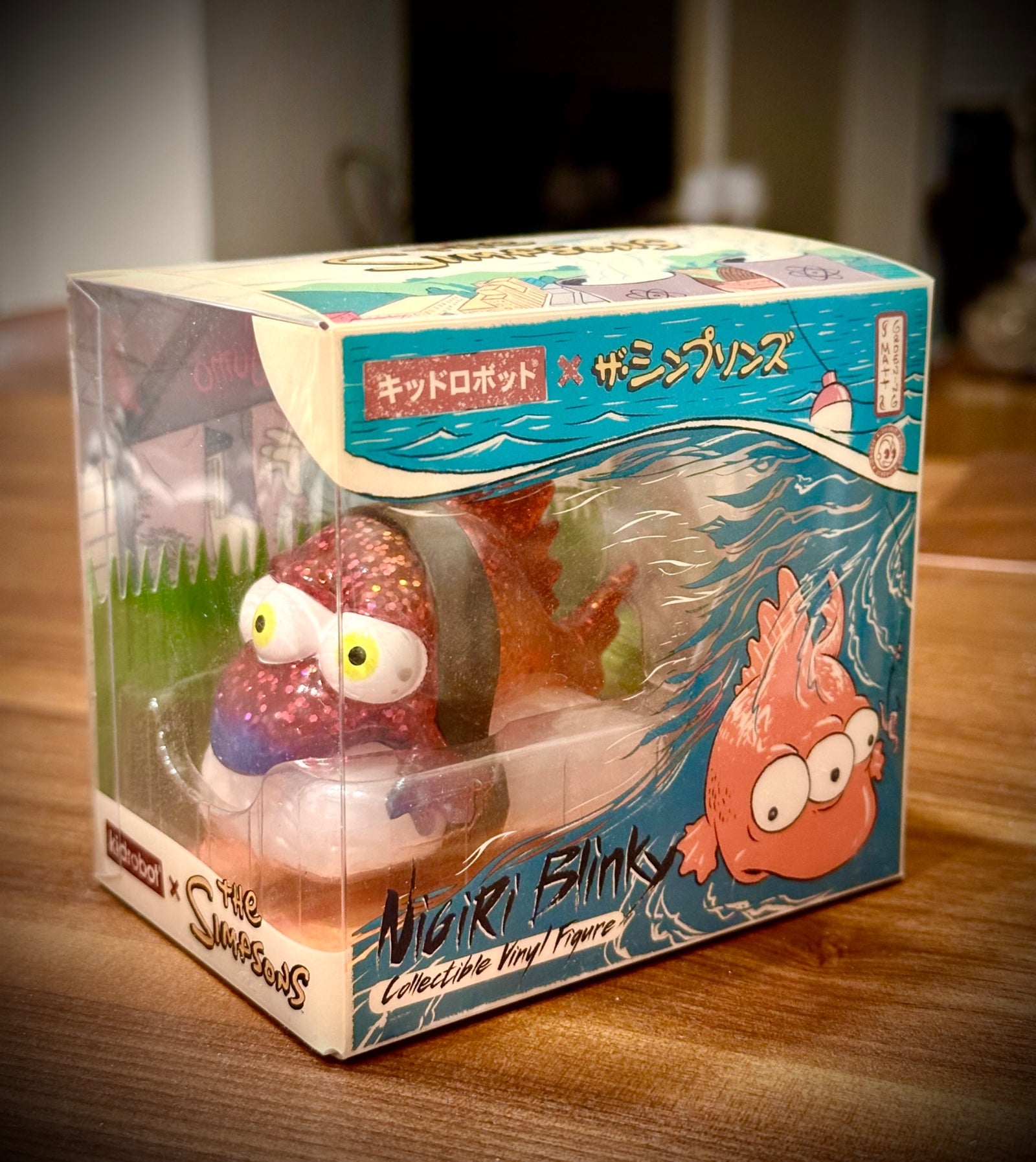 New Simpsons Blinky 3 eye fish (Retro) 3” vinyl figure Kidrobot exclusive - 1