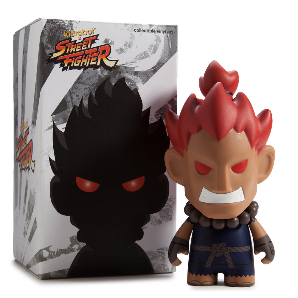 Street Fighter V Akuma Vinyl Toy Figure by Kidrobot x Capcom - Mindzai - 1