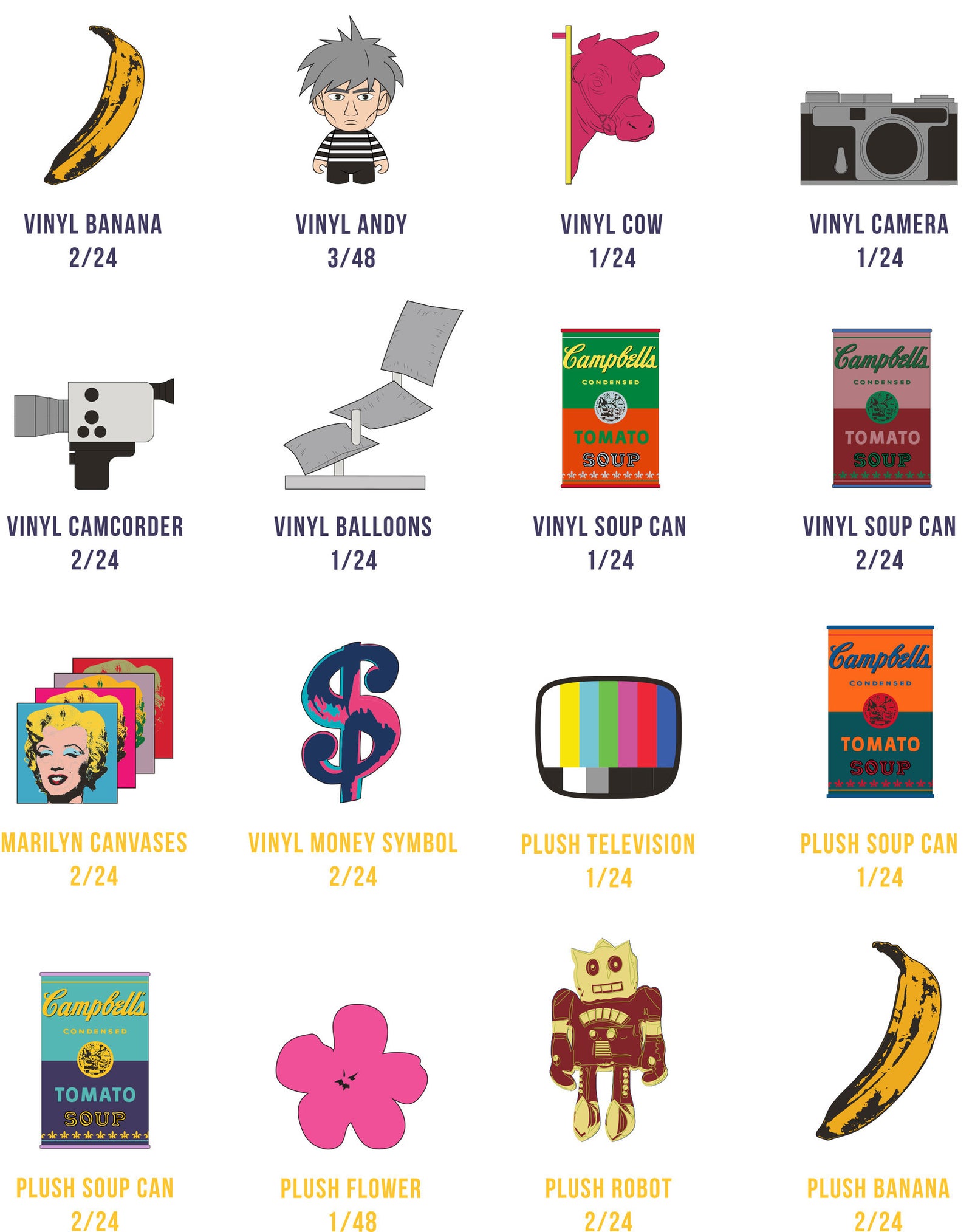 Andy Warhol Soup Can Minis Blind Box by Kidrobot - Pre-order - Mindzai - 24