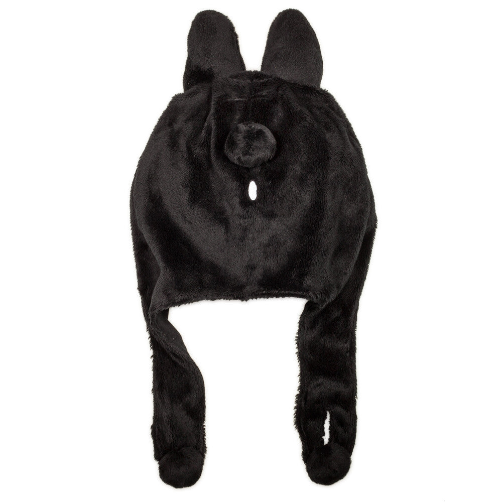 Labbit Black Plush Hat by Kidrobot - Mindzai - 2