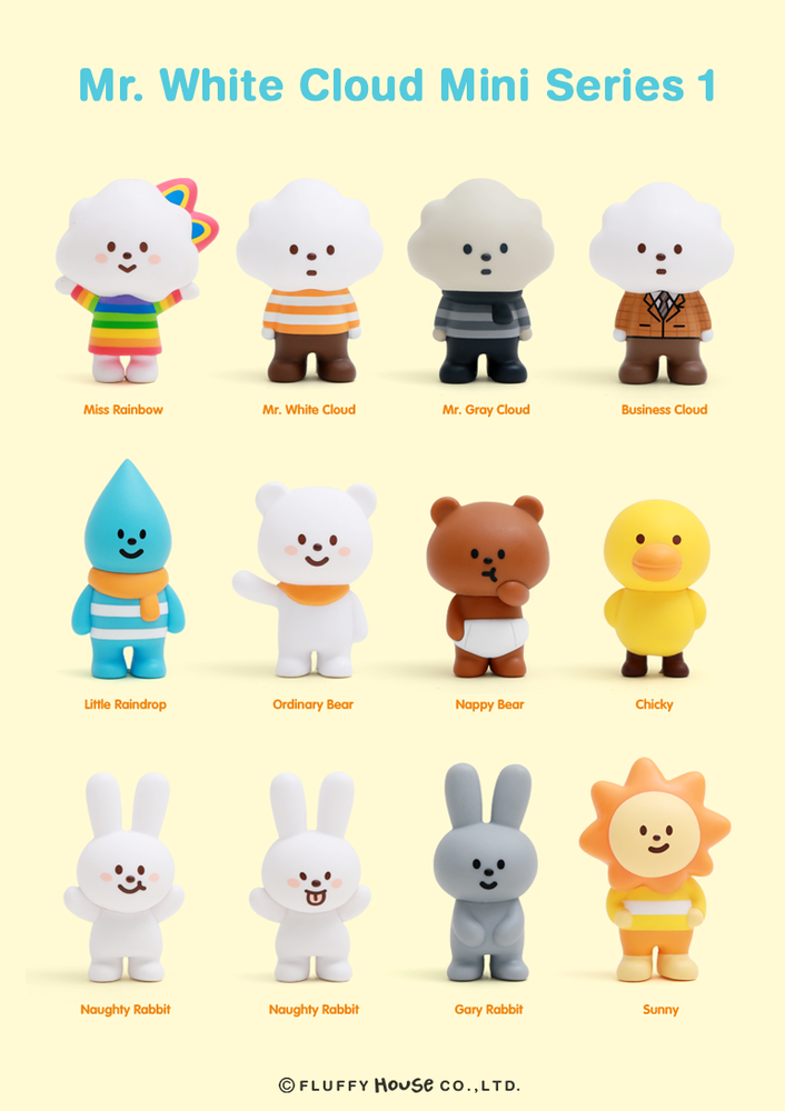 Mr. White Cloud Mini Series 1 by Fluffy House x POP MART