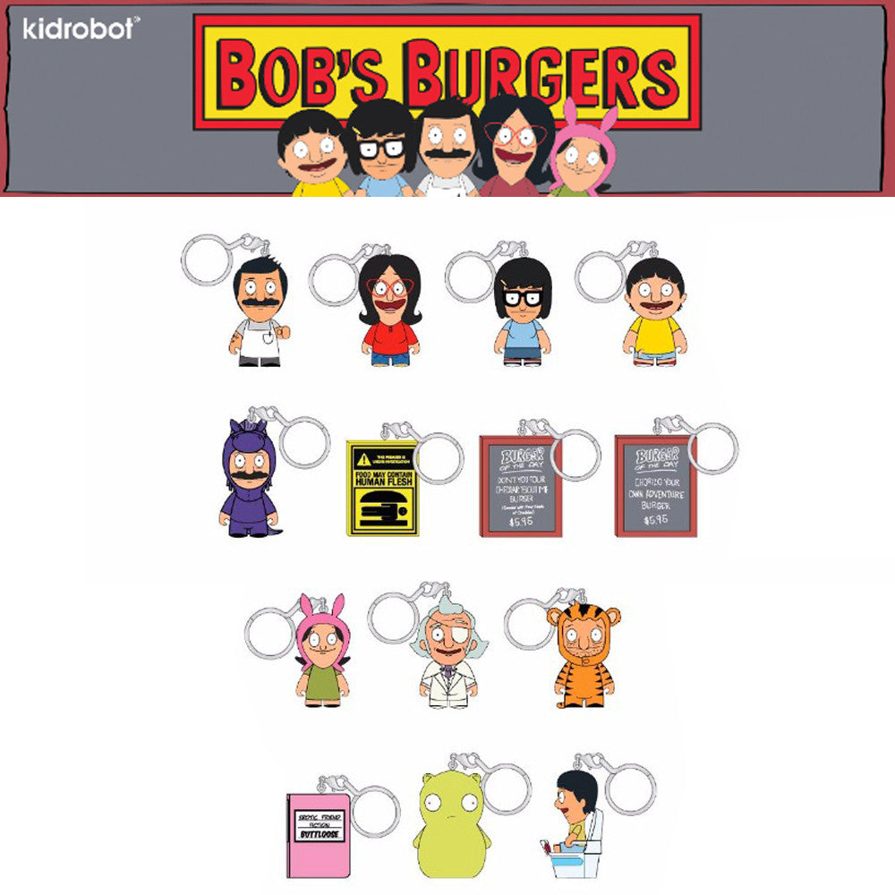 Bob's Burgers Blind Box Keychain Series by Kidrobot - Pre-order - Mindzai