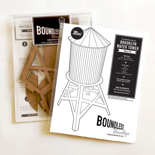 Boundless Brooklyn Model Water Tower Kit: The Mini - Mindzai - 3