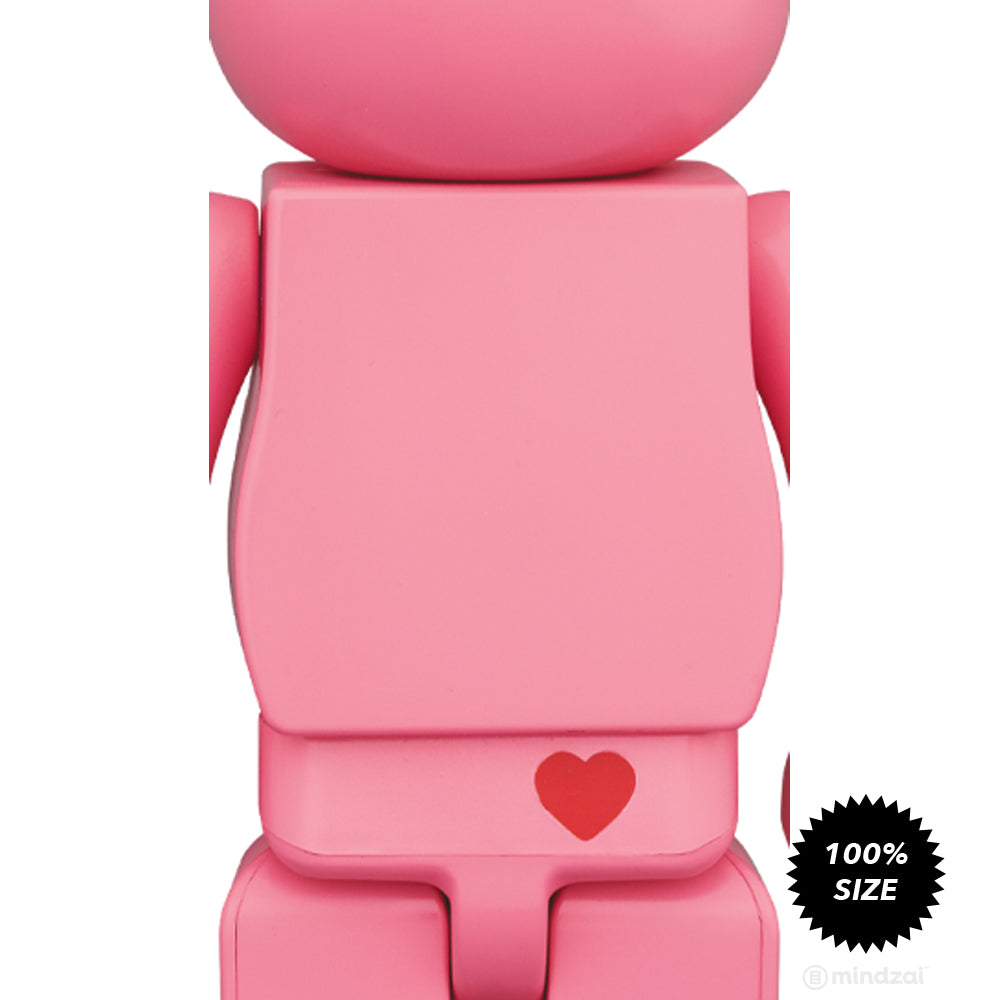 Care Bears Love-a-Lot Bear 100% Bearbrick by Medicom Toy